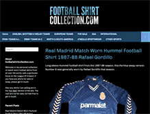 Tablet Screenshot of footballshirtcollection.com